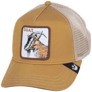 GOORIN BROS The Goat Mesh Trucker Snapback  adjustable Hat Khaki Nwt